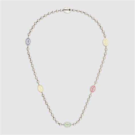 gucci boule necklace length|gucci necklace interlocking g.